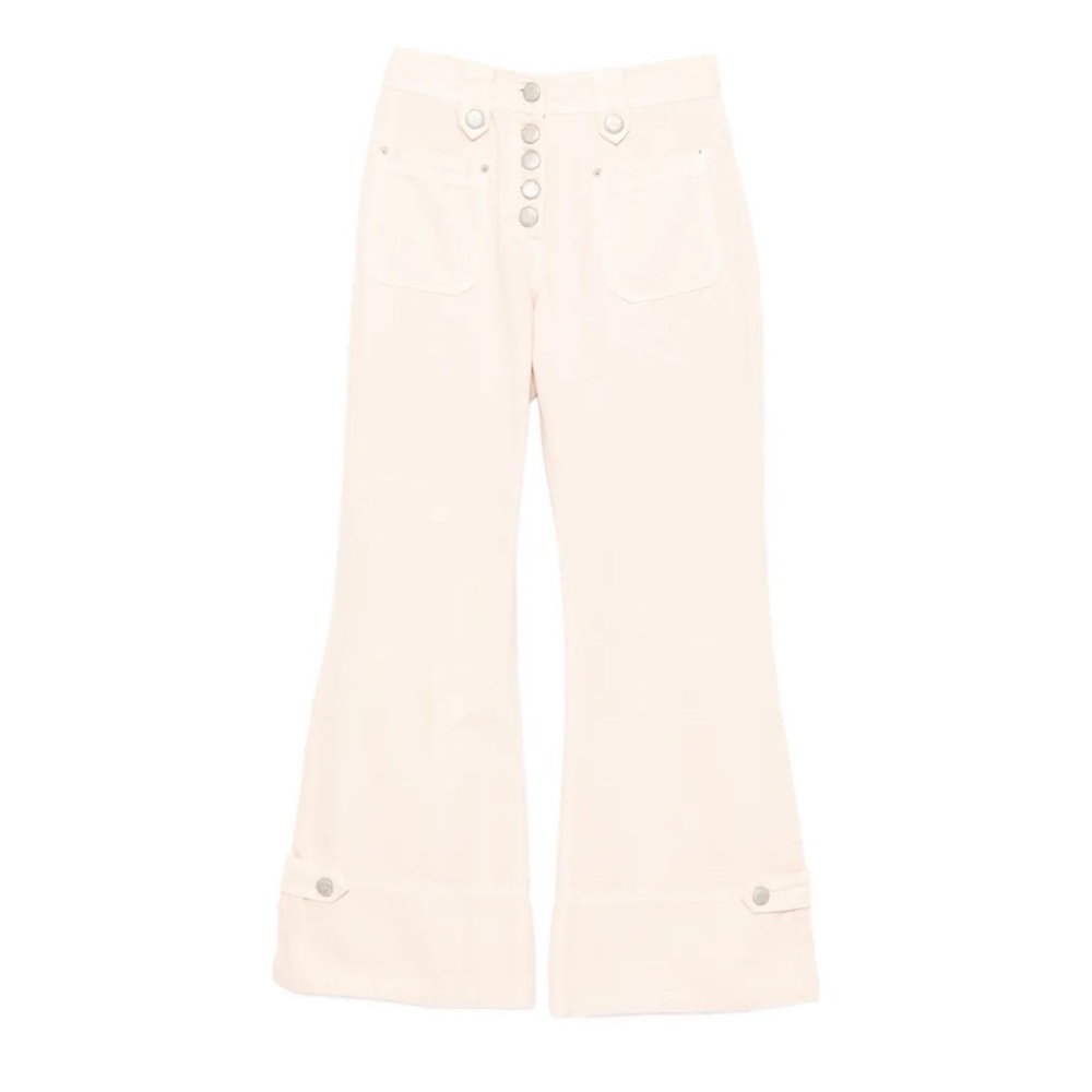 FARM Rio Light Pink Flare Button Jeans Jeans